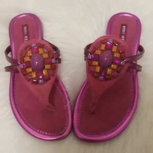 Nine West Fuschia Sandals